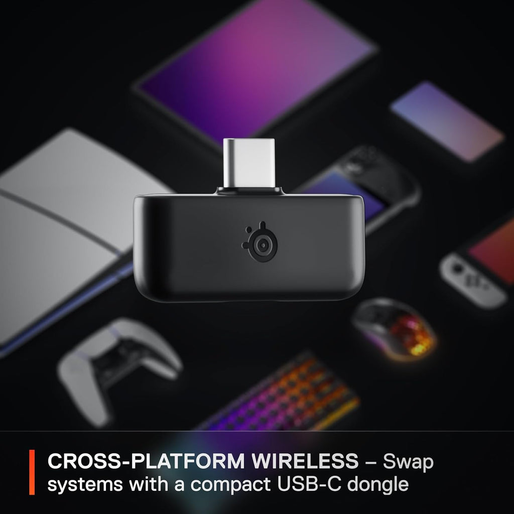 SteelSeries Arctis Nova 5 Wireless Multi-System Gaming Headset — Neodymium Magnetic Drivers — 100+ Audio Presets — 60 HR Battery — 2.4GHz or BT — ClearCast Gen2.X Mic — PC, PS5, PS4, Switch, Mobile