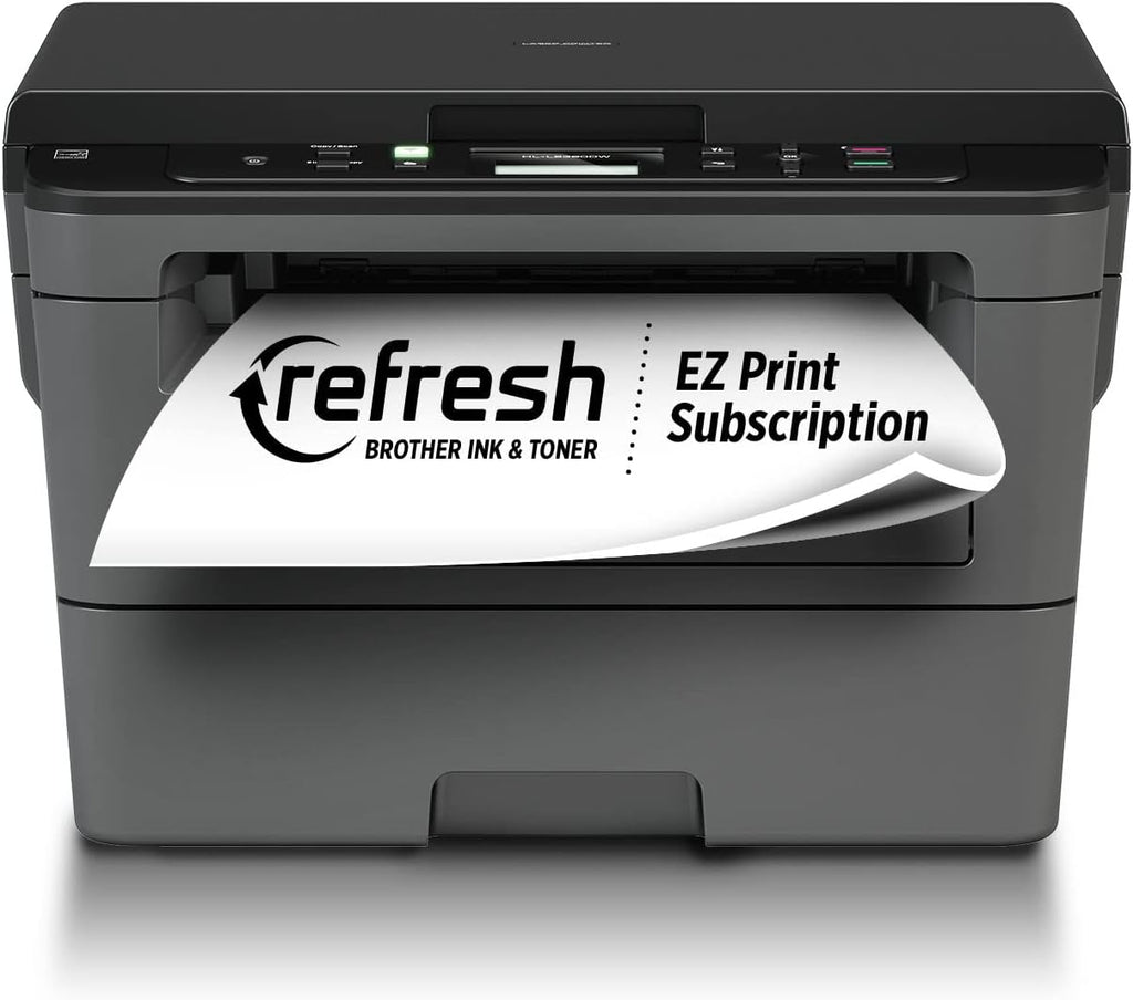 Brother Monochrome Laser HLl2390DW, Wireless Networking, Duplex Printing Refresh Subscription with Free Trial and Amazon Dash Replenishment Read