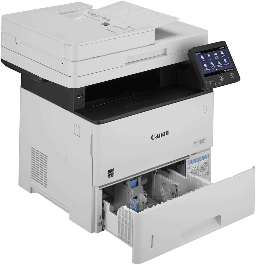 Canon imageCLASS D1620 - Monochrome Duplex Wireless Laser Printer, Multifunction With Scanner, Copier, Automatic Document Feeder, 3 Year Limited Warranty, 45 PPM, White