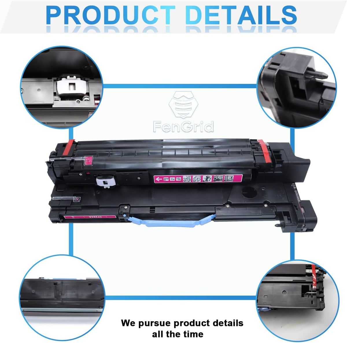 CF365A 828A Magenta Drum Unit Works with Printer Models HP 828A LaserJet Enterprise M855 M880 (Magenta)