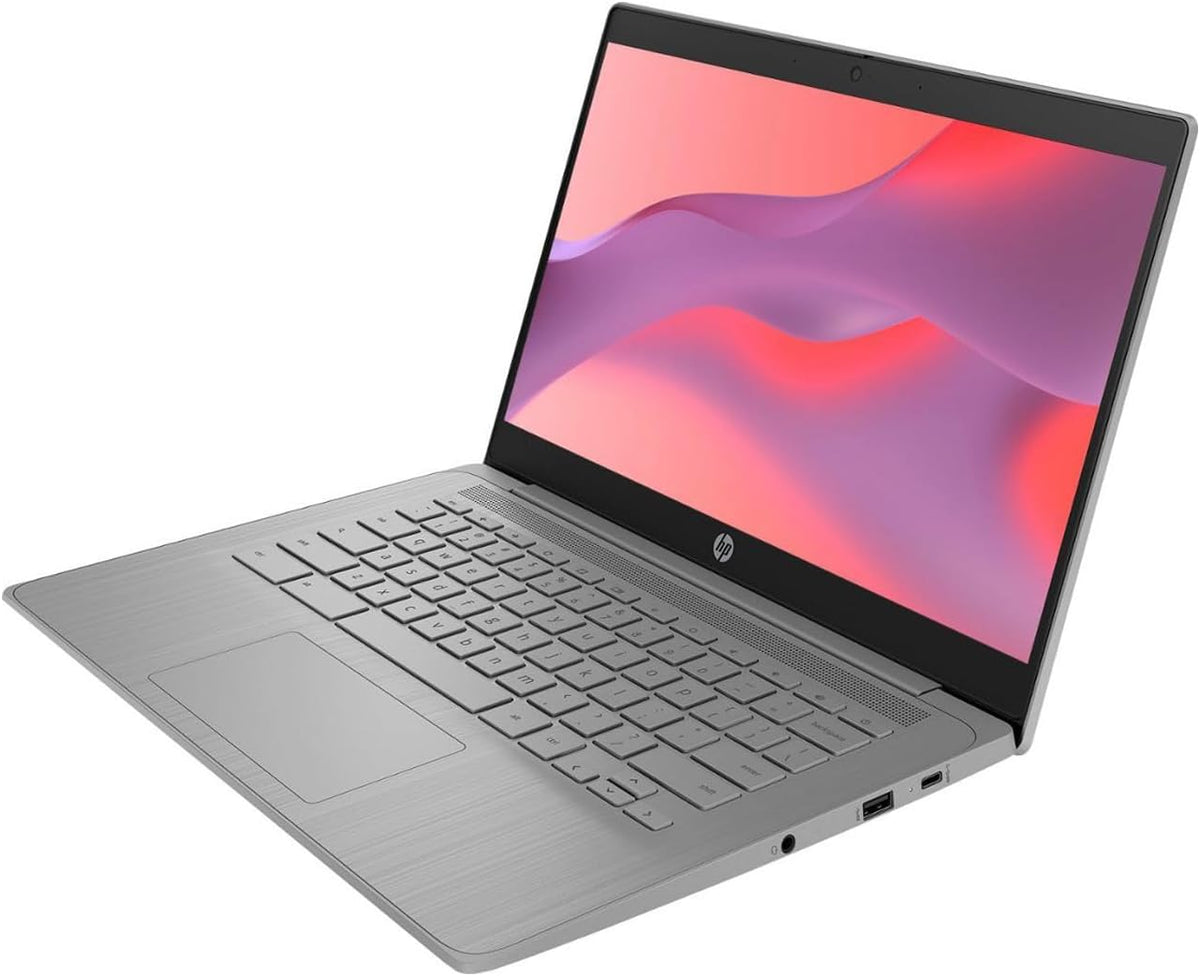 HP Chromebook Laptop for Business and Student, 14" HD Anti-Glare Display, Intel Celeron N4120 (Up to 2.60 GHz), 4GB RAM, 64GB eMMC, Webcam, Long Battery Life, USB-C, HDMI, PDG HDMI Cable, Chrome OS