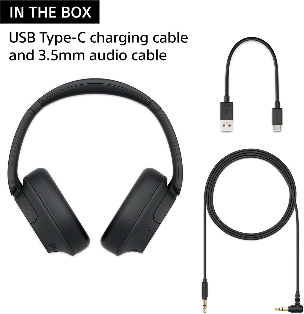 Sony WH-CH720N Noise Canceling Wireless Headphones Bluetooth Over The Ear Headset with Microphone and Alexa Built-in, White New