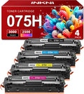 075H Toner Cartridge Compatible Replacement for Canon 075H 075 Toner Cartridge Set Works for Canon Color imageCLASS LBP646Cdw MF665Cdw MF663Cdw MF662Cdw LBP647Cdw LBP640c MF660c Printer Ink (4 Pack)