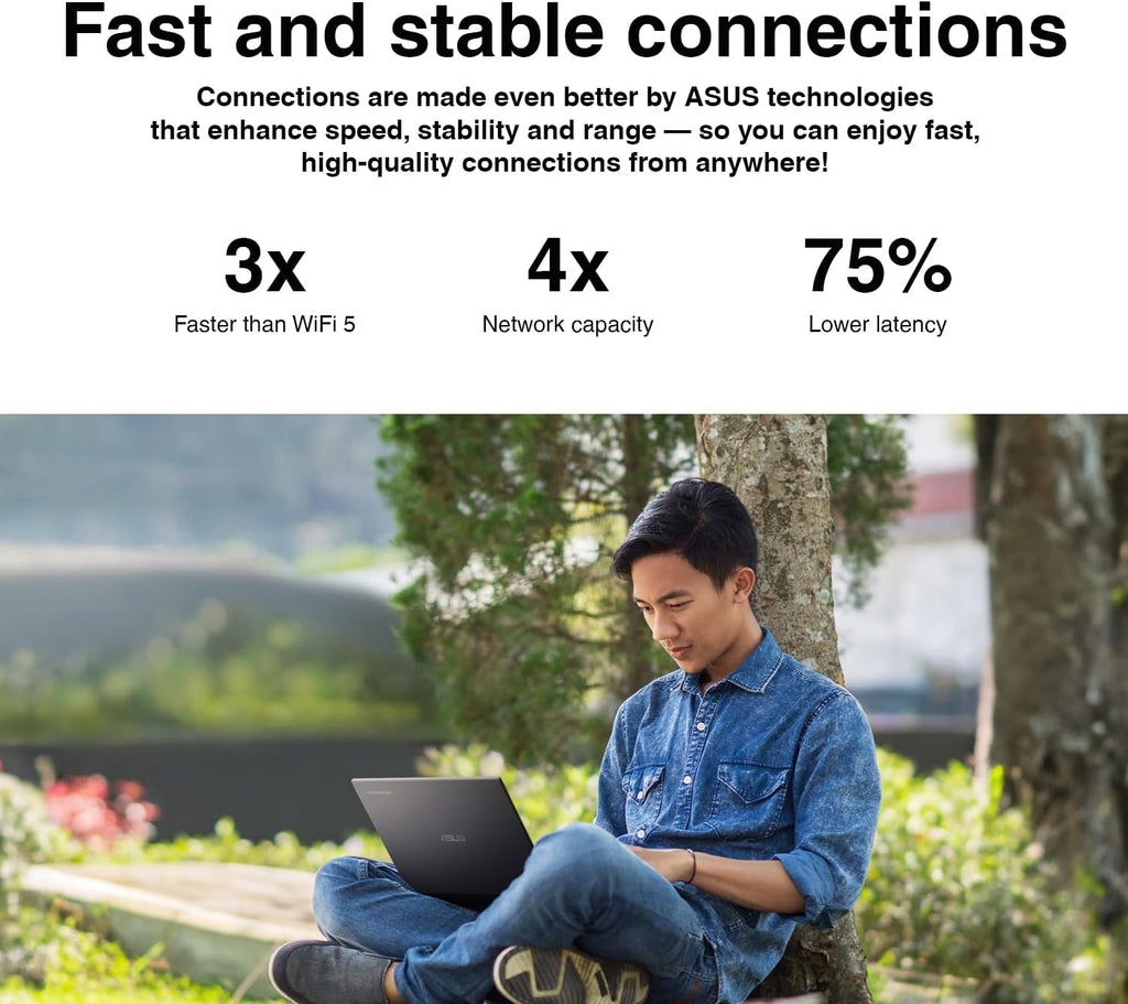 ASUS Chromebook Plus CX34 14.0" FHD Touchscreen 3-Sided NanoEdge Display (Intel i3-1315U, 8GB LPDDR5, 128GB SSD, Backlit KB, Wi-Fi 6E, HD Webcam, Chrome OS) - Ideal for Everyday Value Use (Renewed)