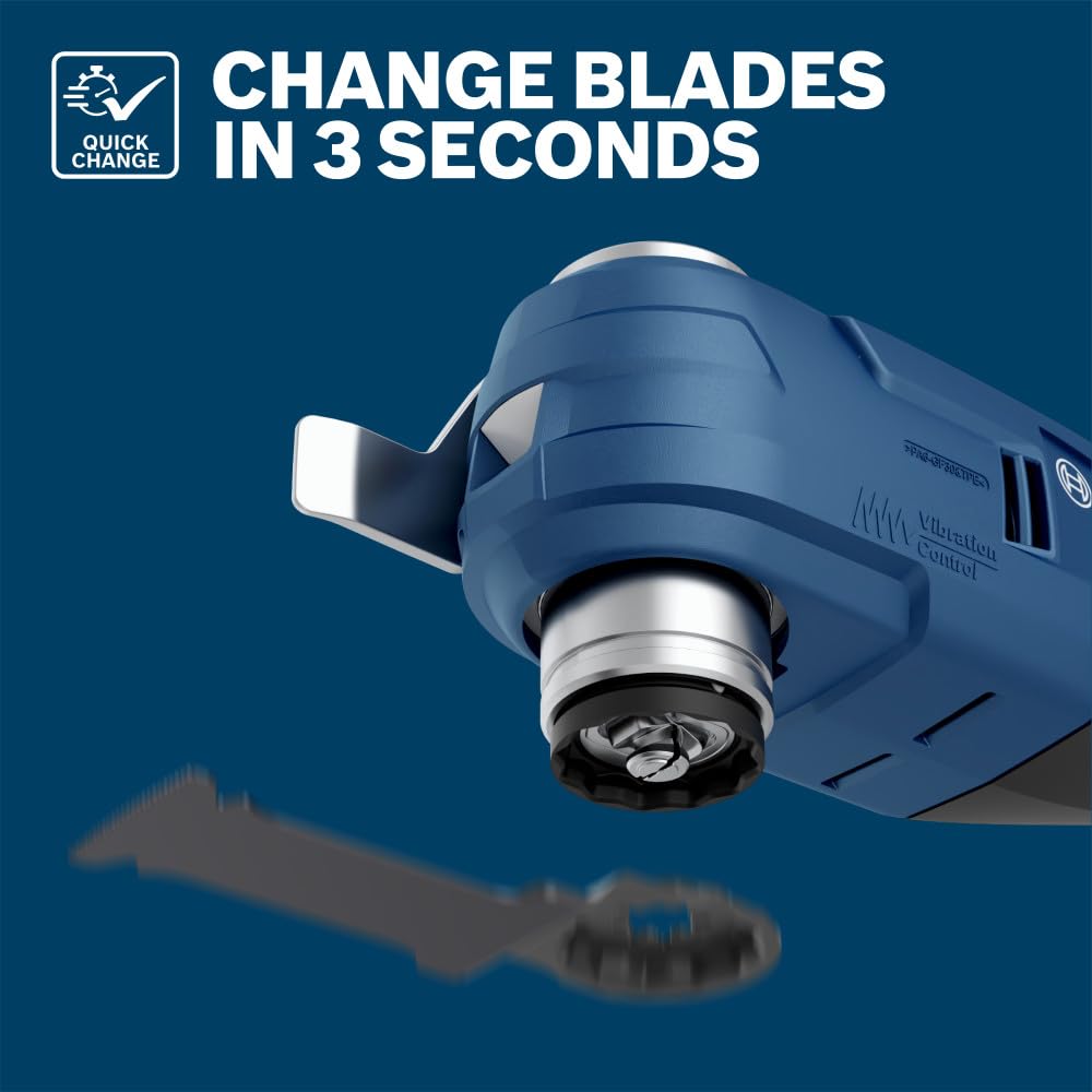 BOSCH Starlock OSL114F-3 Oscillating Blades 1-1/4 Inch Bi-Metal Plunge Cut - Swiss Precision, 3D Fit Interface, Compatible with OIS Tools - 10-Pack