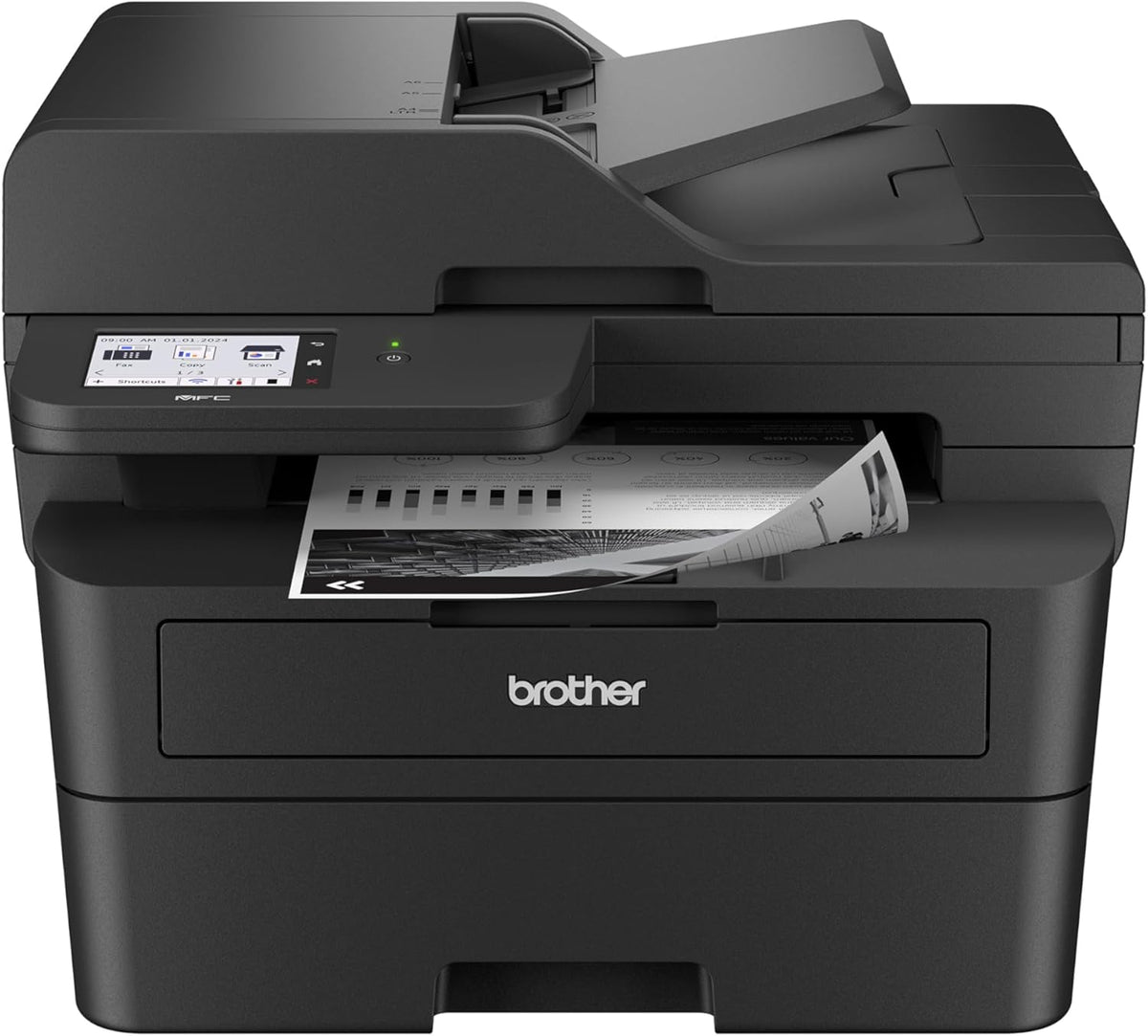 Brother Professional Laser Printer with Scanner, High-Speed 36 ppm Monochrome All-in-One, Wireless Duplex Printing and Scanning, Cloud-Ready 3.5 in Touchscreen for Small Business (MFC-L2900DW)