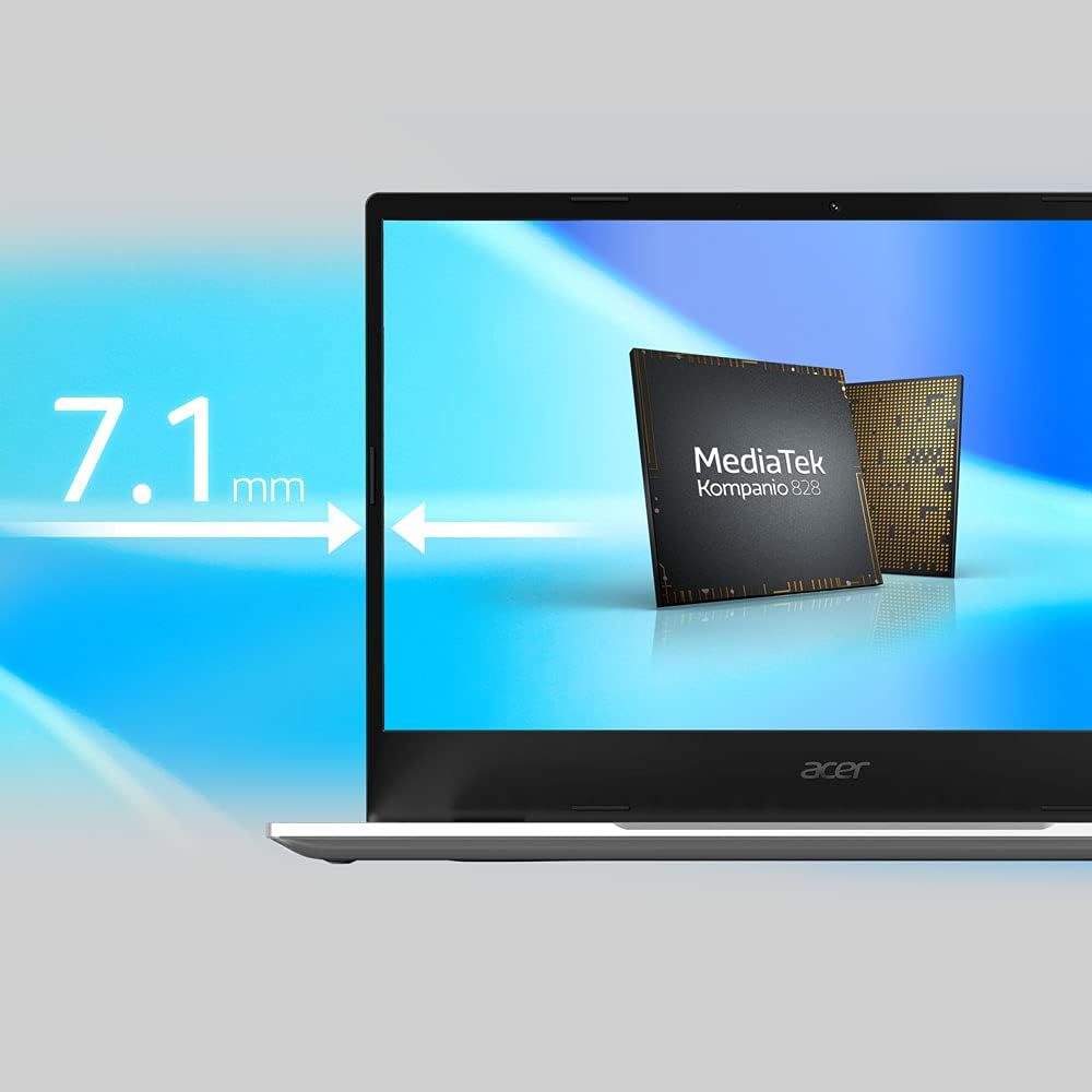 acer Chromebook 514 | 14" Full HD Display | MediaTek Kompanio 828 Octa-Core Processor | 4GB RAM | 64GB eMMC | Wi-Fi 6 | Backlit KB | Chrome OS | Up to 15 Hours of Battery Life | CB514-2H-K3E7