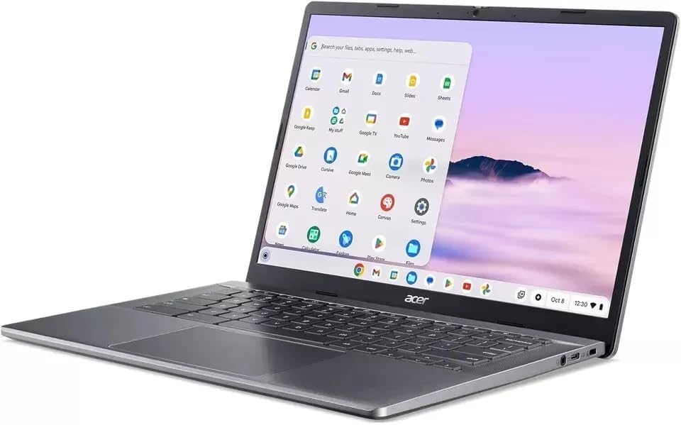 acer Chromebook Plus 514 14” WUXGA Touch Laptop, Ryzen 3-7320C, 8GB, 256GB SSD CB514-3HT-R8C2 Protective Sleeve Included