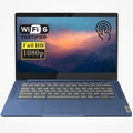 Lenovo Slim 3 Chromebook Laptop, 14” FHD Touchscreen, MediaTek Kompanio 520, 4GB RAM, 64GB eMMC, Webcam, Wi-Fi 6, MicroSD Card Reader, Bluetooth, Chrome OS, Blue