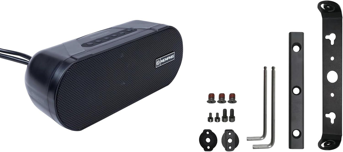 Memphis MXASB9 Powersports Amplified Sound Bar with Bluetooth® with SB9SMT Surface Mount Bracket