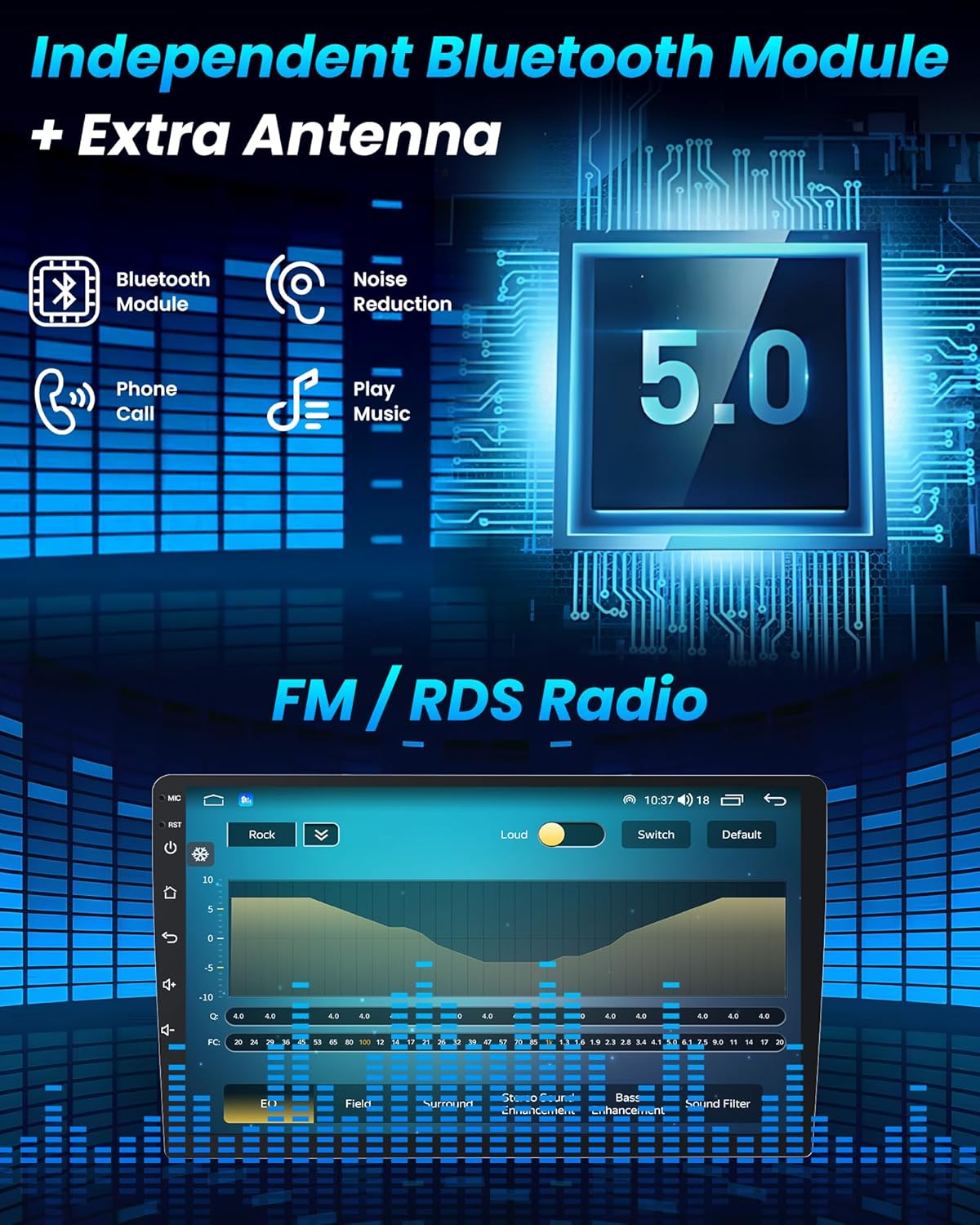 Car Radio for Ford F150 2009-2014: 4Core 64G ROM 9 inch 1280 * 800 Touch Screen Stereo Head Unit with Wireless Carplay Android Auto GPS Bluetooth WiFi SWC FM RDS Mirror Link Backup Camera