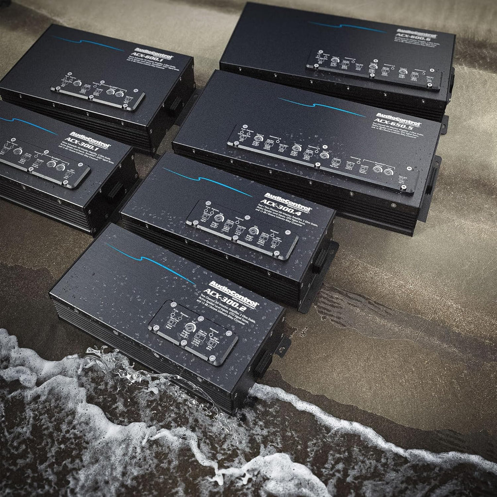 AudioControl ACX-300.1 All-Weather Marine & Powersports IPX6 Waterproof 300W Monoblock Amplifier for Boat, ATV, UTV, Side by Side, 4x4 Off Road Vehicle or Car Audio System, AccuBASS, Install Friendly