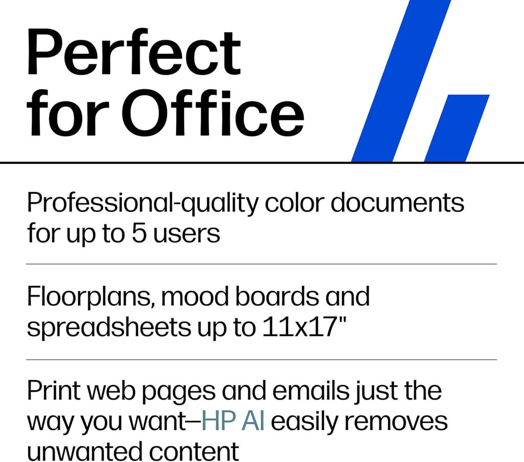 HP OfficeJet Pro 9720 Wide-Format Wireless All-in-One Color Inkjet Printer, Print, scan, Copy, fax up to 11x17, ADF, Duplex Printing Best-for-Office, 3 Month Trial of Instant Ink Included (C2XF9A)