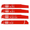 12 Pack 9 inch Reciprocating Saw Blade Set, Various TPI Bi-Metal Sawzall Blades for Wood, Metal and PVC Cutting, Durable Sawzall Blades for Multi-Material Demolition and Cutting, for Diablo