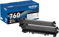 Brother Genuine High-Yield Black Toner Cartridge Twin Pack TN760 2Pk, TN7602PK,2 Pack