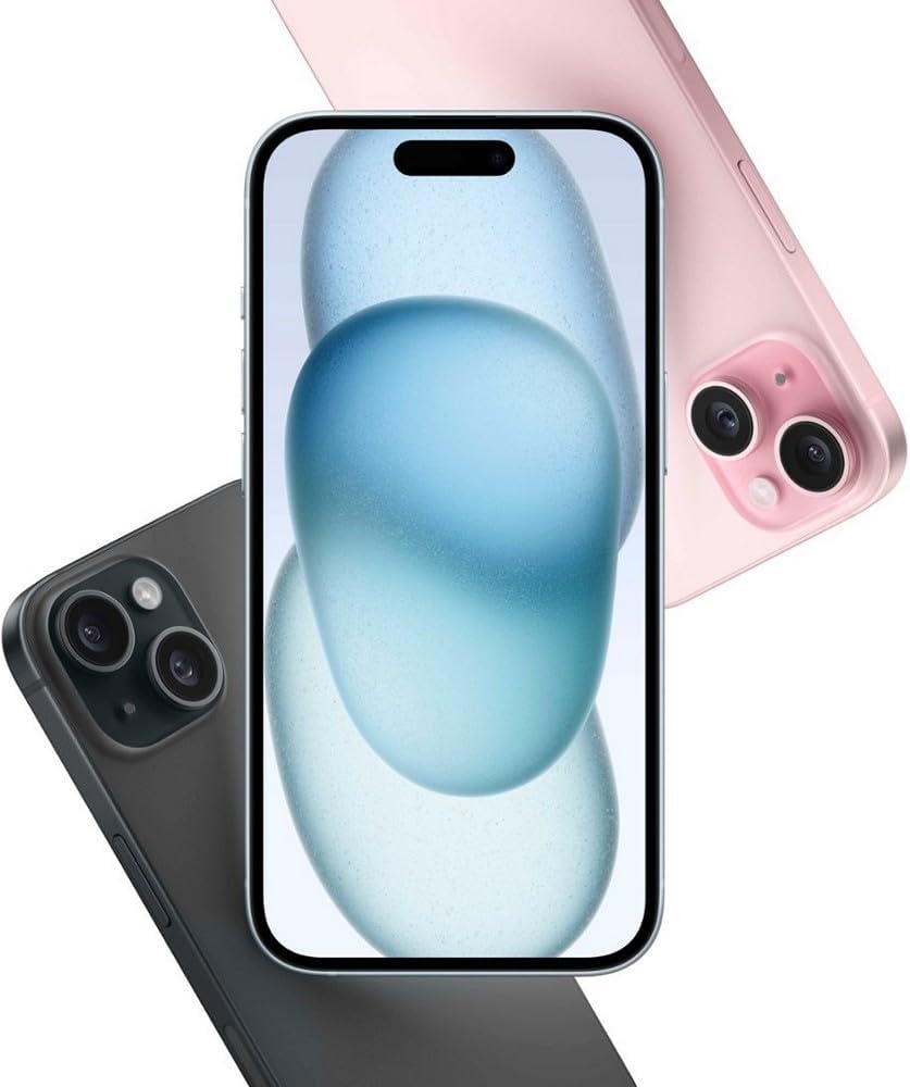 Apple iPhone 15 Plus, 128GB, Black - Unlocked (Renewed Premium)