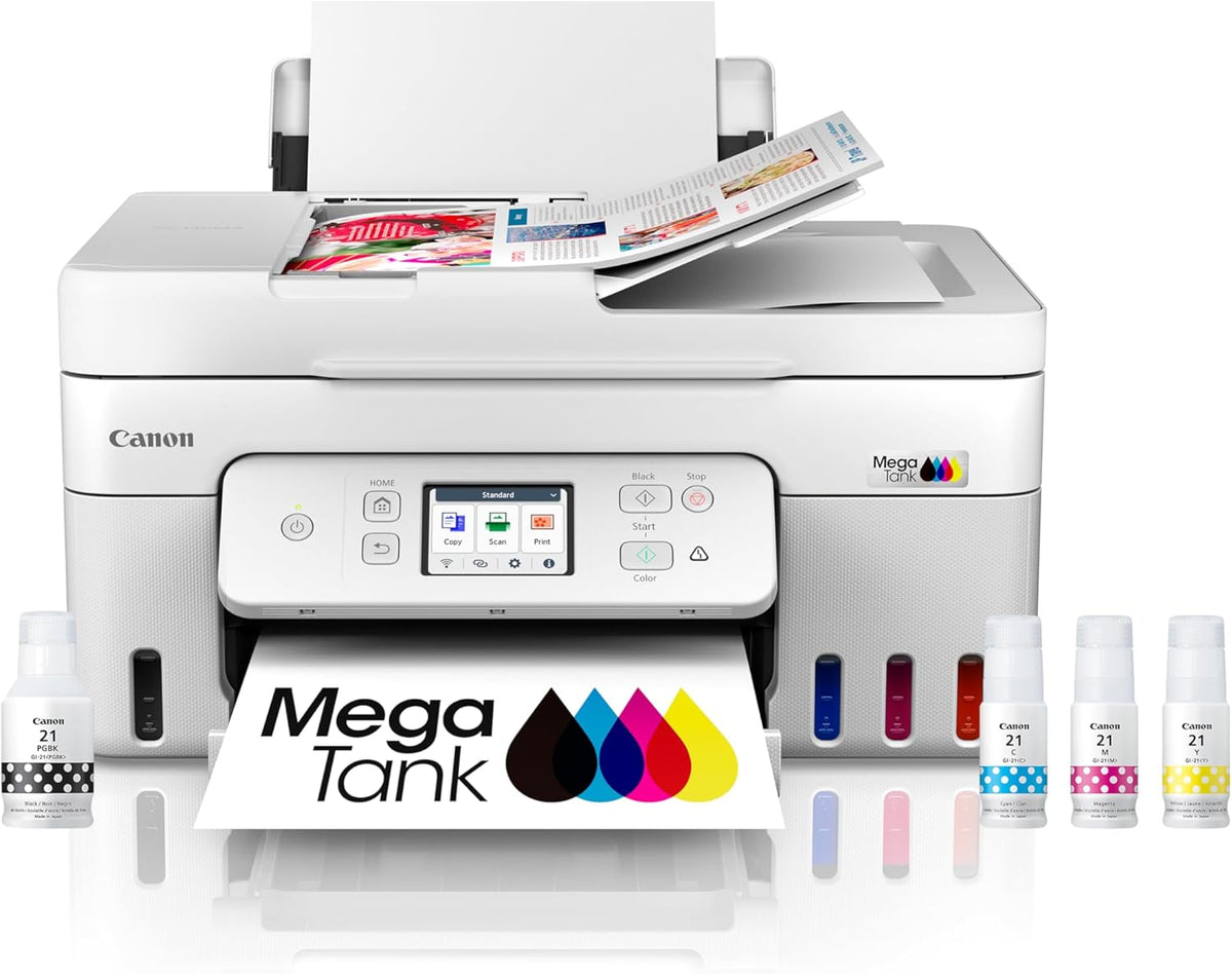 Canon Megatank G4280 All-in-One Wireless Supertank Megatank Printer | Print, Copy, Scan | Mobile Printing |2.7" LCD Color Touchscreen | Auto Document Feeder and Auto Duplex