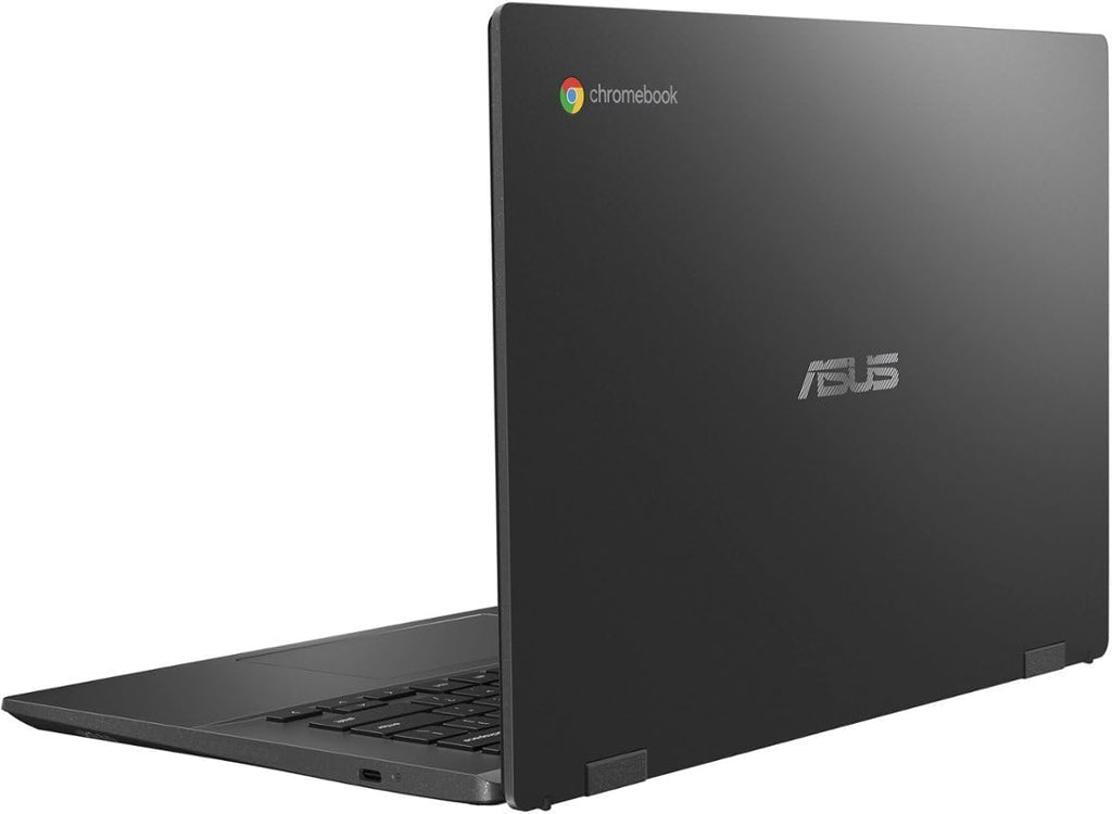 ASUS Chromebook 14" FHD Laptop - MediaTek Kompanio 520, 4GB RAM, 64GB eMMC, Chrome OS (with Microfiber Cloth) - Gravity Grey (CM1402CM2A-M8186)