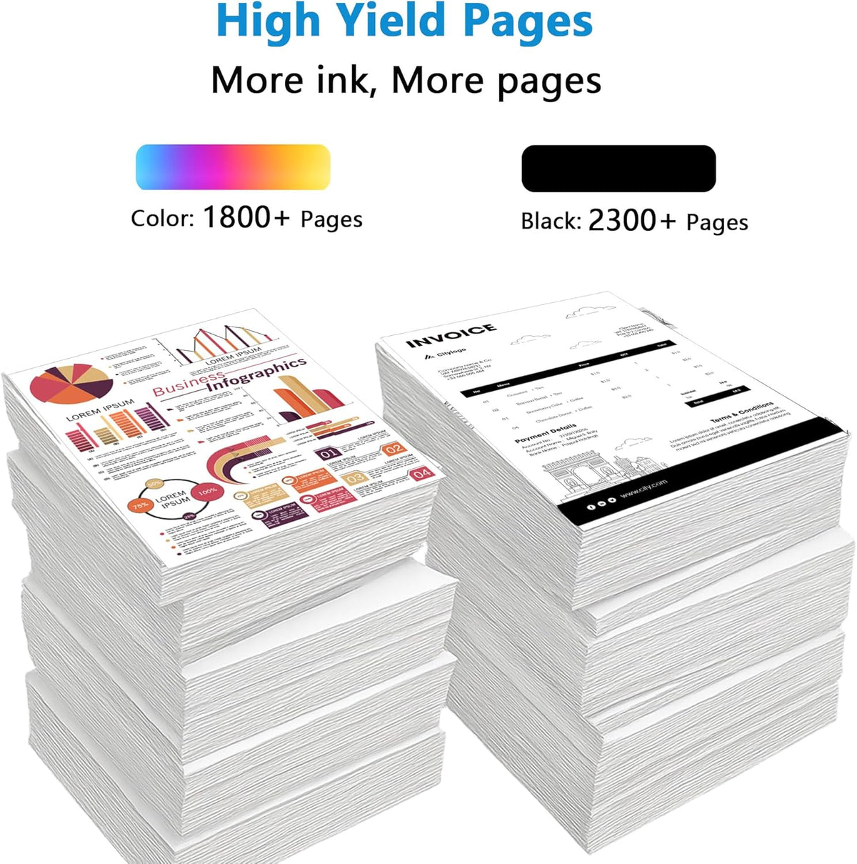 910XL Ink Cartridges High Yield Combo Pack Replacement for HP 910 XL Fit for OfficeJet Pro 8020 8025 8028 8030 8035 8010 8015 8018 8022 Printers with V21.3.1 Chip (Cyan Magenta Yellow Black, 4-Pack)