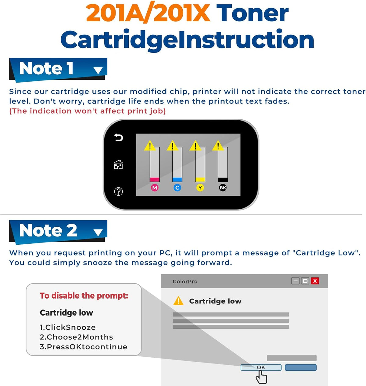 201X Toner Cartridges Replacement Pro MFP M252dw M277dw for HP 201X Toner (with Chip) CF400X CF401X CF402X CF403X Works for M277c6 M277n M277 M252n Printer 4Pack(1BK+1C+1M+1Y)