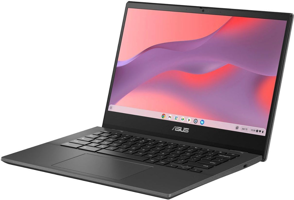 ASUS Chromebook 14" FHD Laptop - MediaTek Kompanio 520, 4GB RAM, 64GB eMMC, Chrome OS (with Microfiber Cloth) - Gravity Grey (CM1402CM2A-M8186)