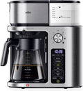 Braun MultiServe Plus 10-Cup Drip Coffee Maker - Hot & Cold Multi-Serve Brewer with Timer and Auto Start, Hot Water Dispenser, Over Ice Function, Stainless Steel & Pod-Free Design, KF9370SI